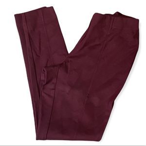 J Jill ponte maroon leggings